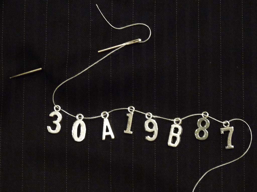 Image Of Numbers And Letters On A String